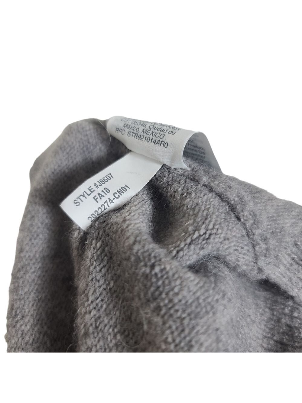 Madewell Kent Colorblock Light Pink & Grey Merino Alpaca Open Cardigan S - Picture 9 of 10